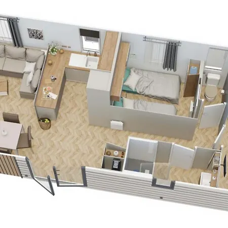 Grand Mobile-home 45m2 Au Calme Et Au Bord De مكان تخييم سانت-بريفين-لي-بان